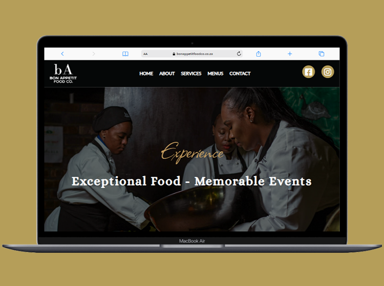 bon appetit website by sfiso the creative